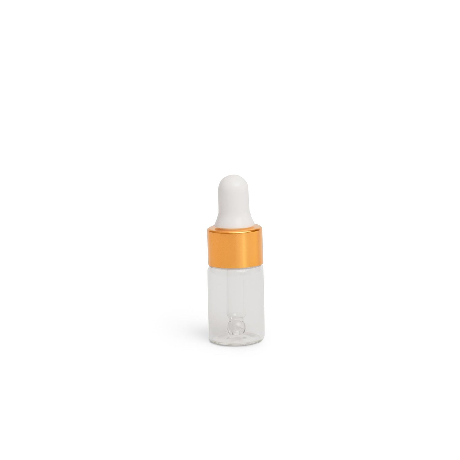 A 3ml dropper bottle with a white cap and dropper, primarily transparent in color.